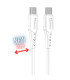 Cable qcharx sofia usb tipo c a lightning - 2m - pvc blanco