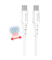 Cable qcharx sofia usb tipo c a lightning - 2m - pvc blanco