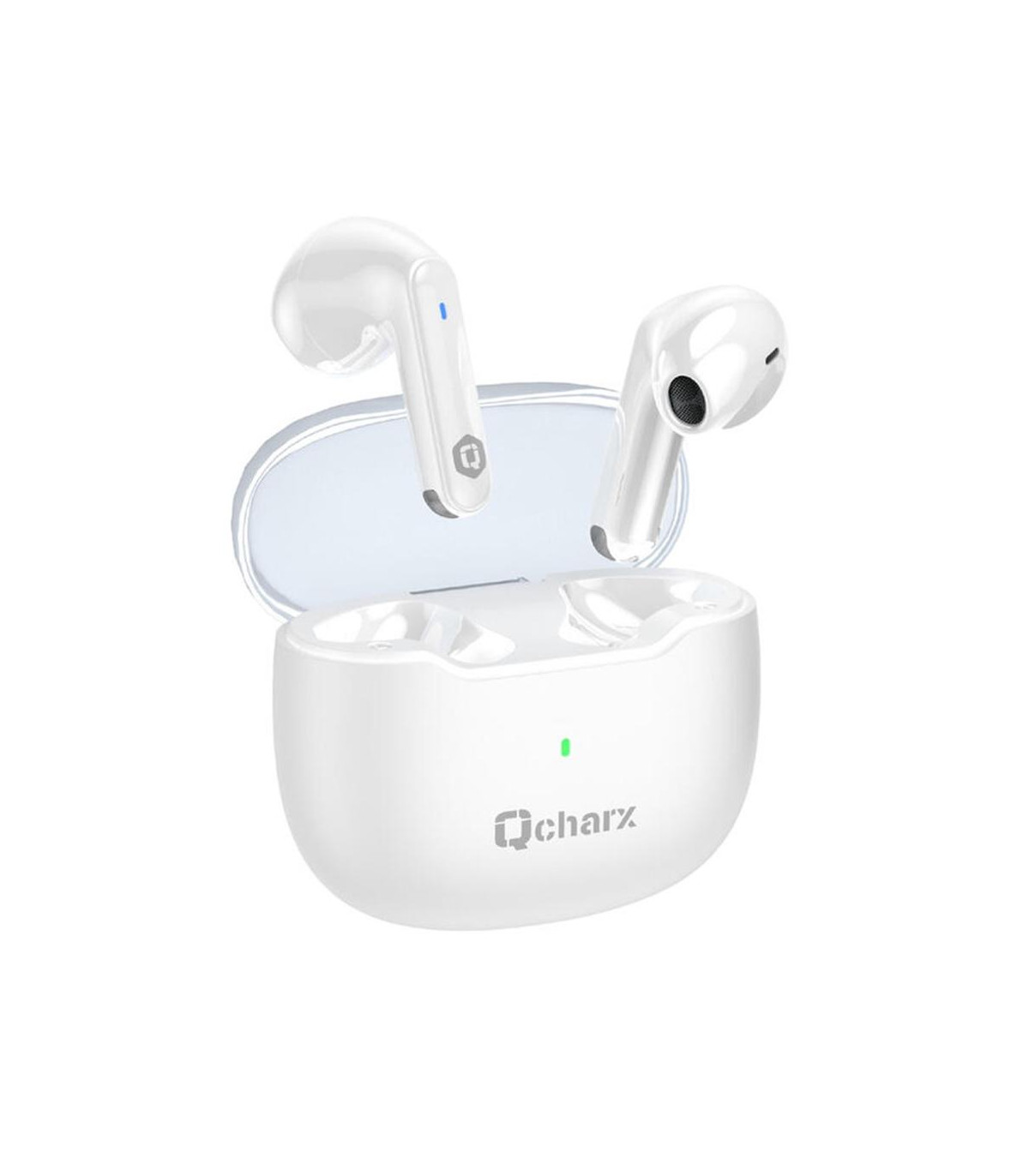 Auriculares qcharx harmony auricular tws bluetooth 5.3 blanco