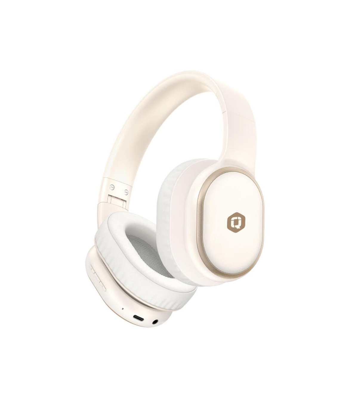 Auriculares qcharx pulse bluetooth beige