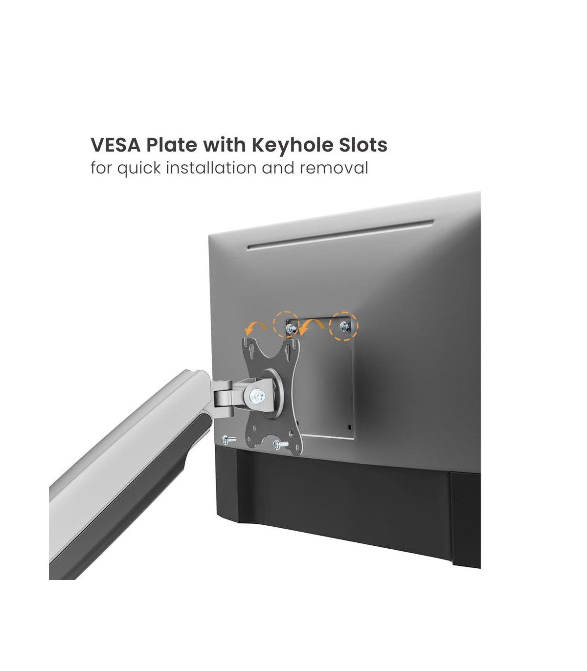 Soporte mesa ewent vesa hasta 45 pulgadas 100x100mm max 15kg