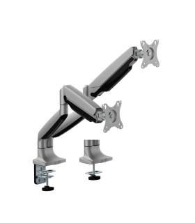 Soporte mesa ewent vesa hasta 35 pulgadas 100x100mm max 15kg 2 brazos