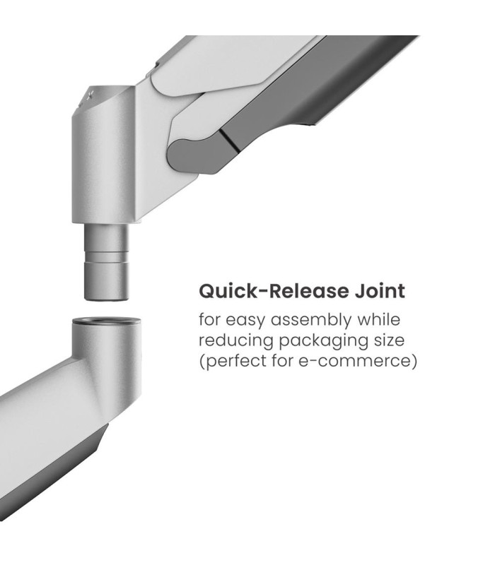 Soporte mesa ewent vesa hasta 35 pulgadas 100x100mm max 15kg 2 brazos