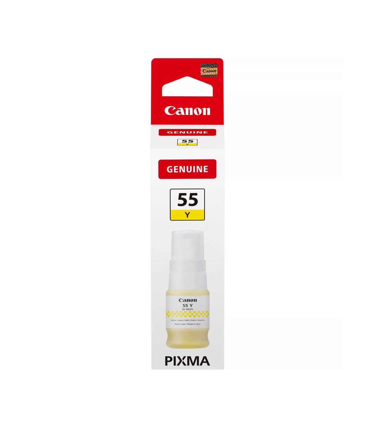 Botella tinta canon gi - 55 ink amarillo