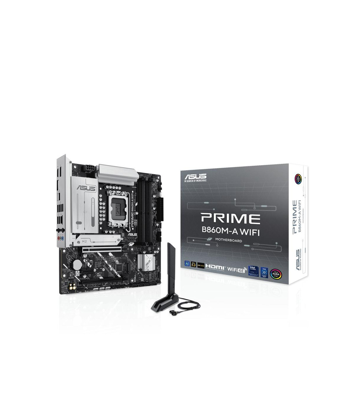 Placa base asus intel prime b860m - a wifi socket 1851 ddr5 x4 max 256gb hdmi displayport matx