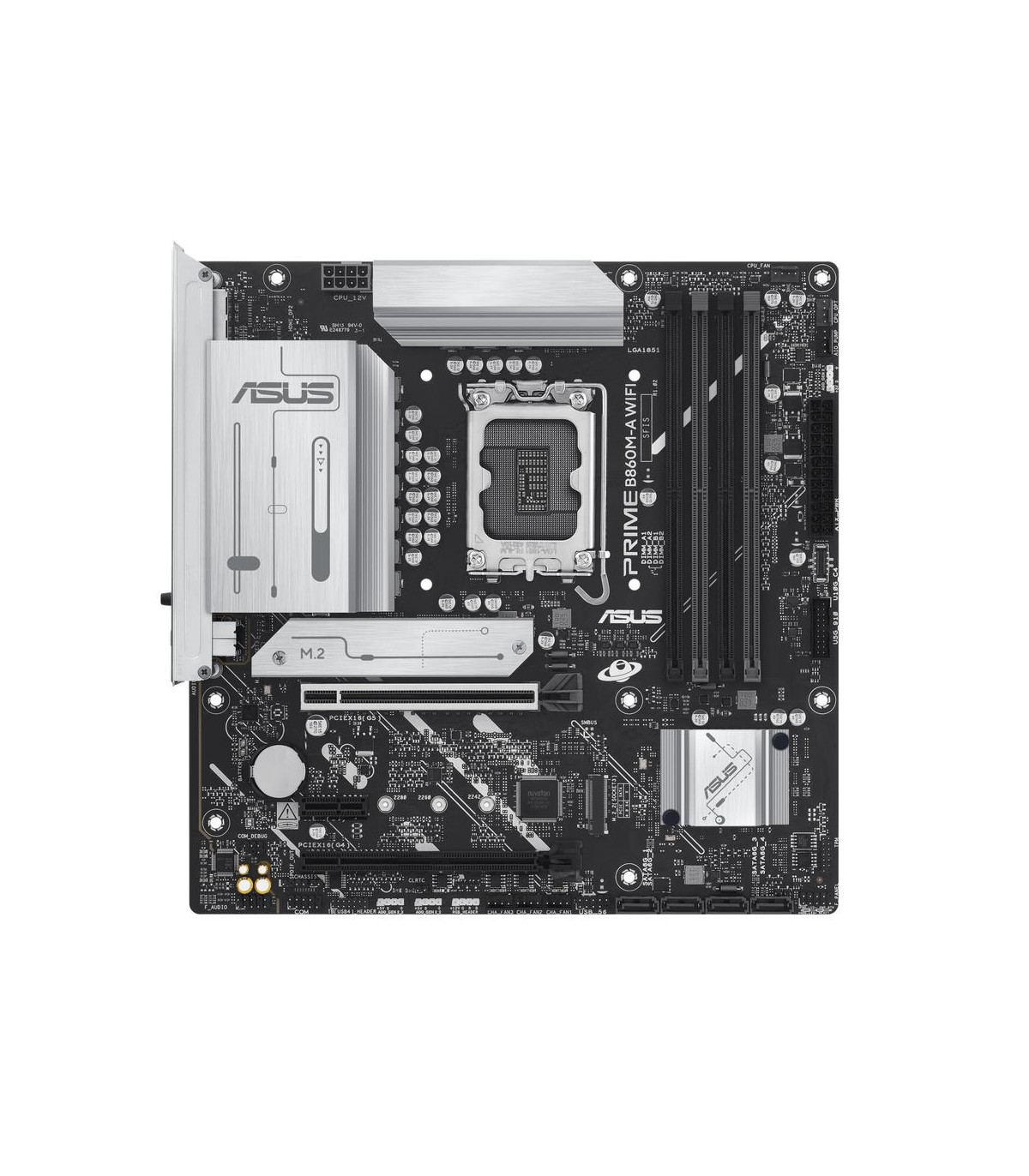 Placa base asus intel prime b860m - a wifi socket 1851 ddr5 x4 max 256gb hdmi displayport matx