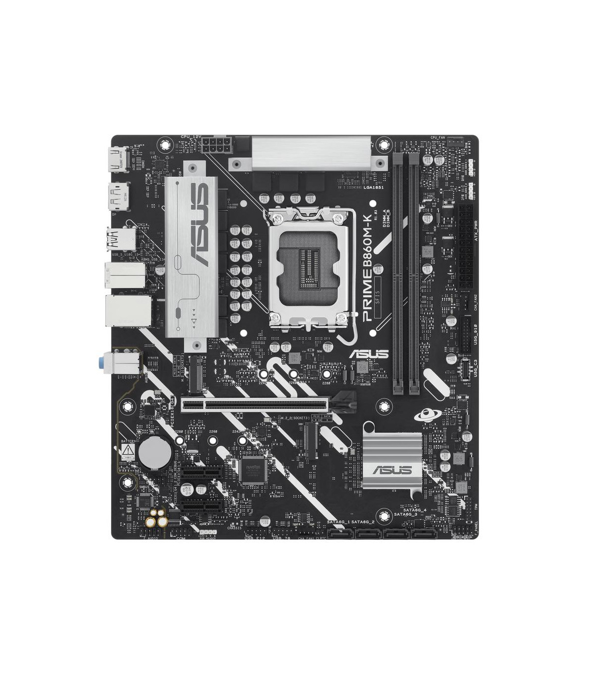 Placa base asus intel prme b860m - k socket 1851 ddr5 x2 max 128gb hdmi displayport matx