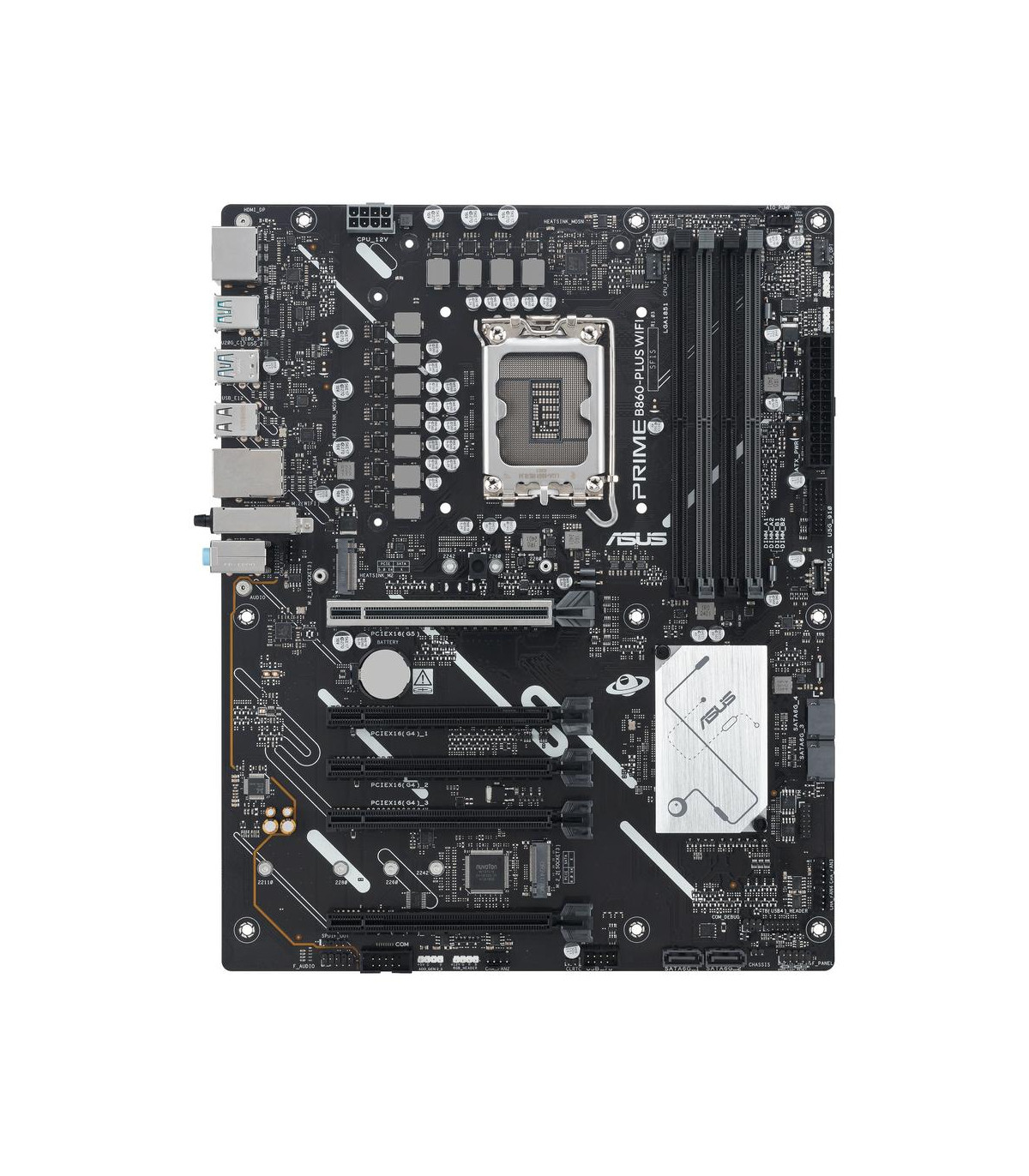 Placa base asus intel prime b860 - plus wifi socket 1851 ddr5 x4 max 256gb  atx