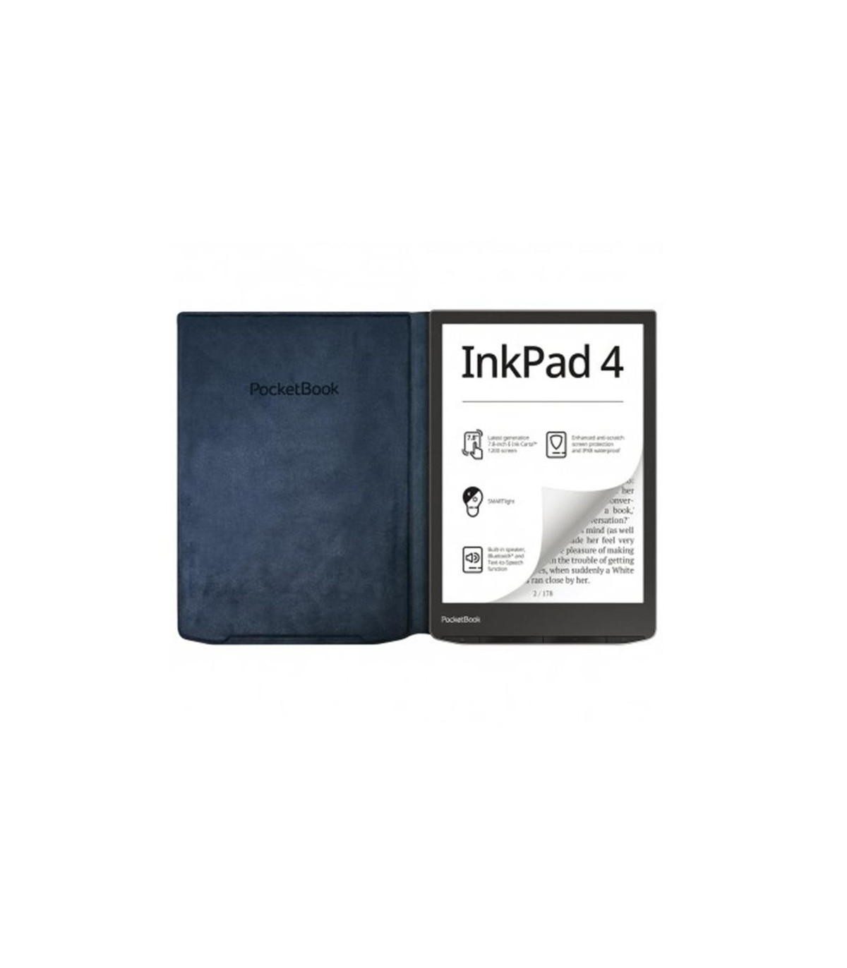 Pocketbook funda 743 flip cover azul marino version ww para inkpad 4 - inkpad color 2 y 3