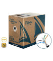 Bobina de cable de red exterior cca sólido en caja ftp cat. 6 100 metros