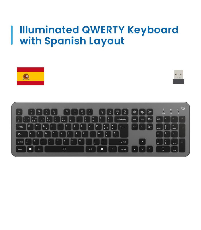Teclado ewent ew3296 inalambrico