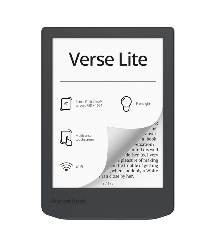 Libro electronico ebook pocketbook verse lite 6 pulgadas 8gb midnight grey