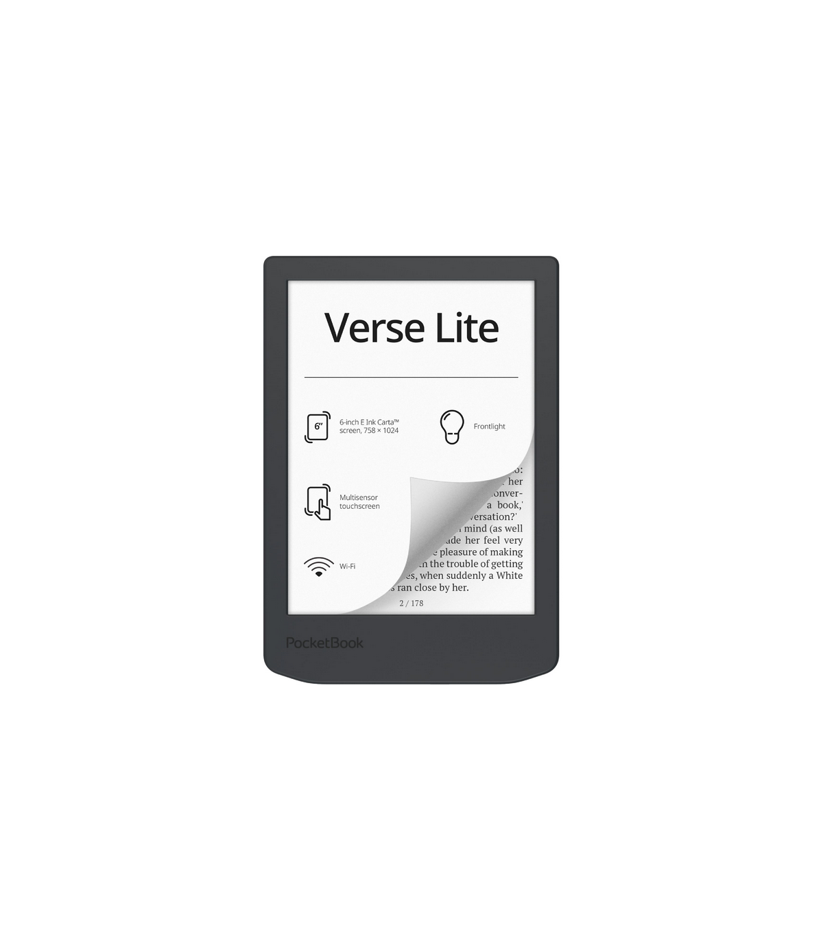 Libro electronico ebook pocketbook verse lite 6 pulgadas 8gb midnight grey