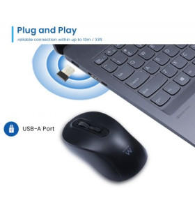 Raton inalambrico ewent ew3218 negro