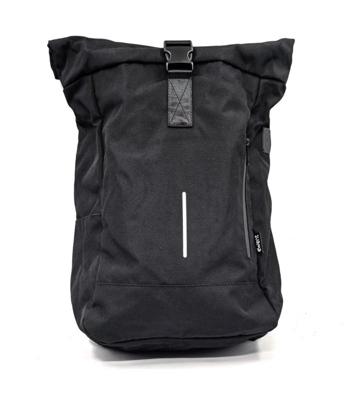 Mochila unisex ewent trendy roll para portatil 17.3 pulgadas negra