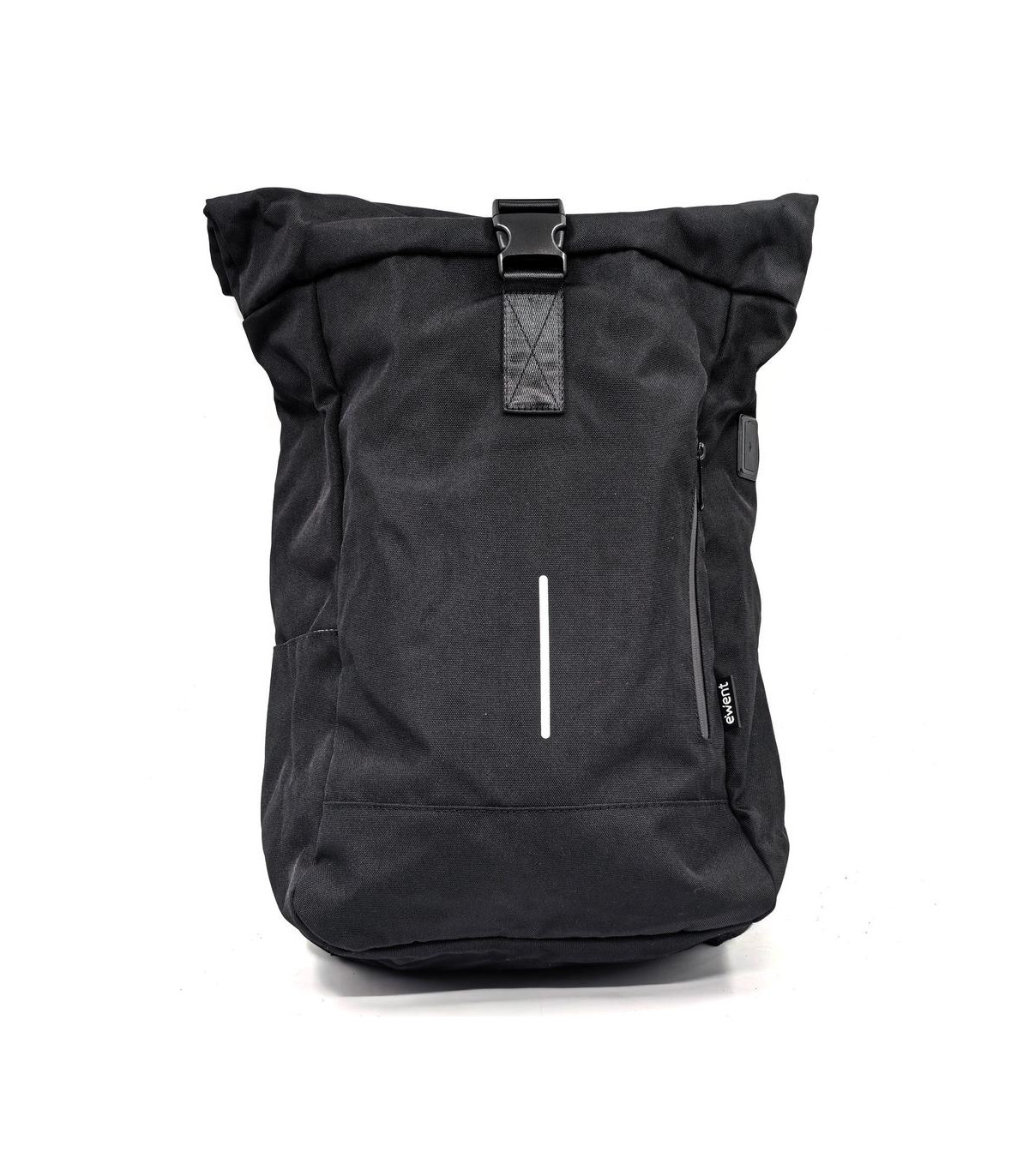 Mochila unisex ewent trendy roll para portatil 17.3 pulgadas negra