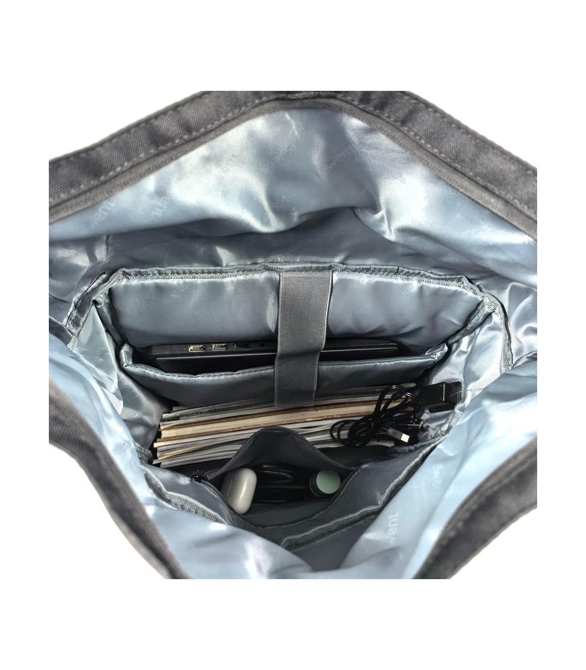 Mochila unisex ewent trendy roll para portatil 17.3 pulgadas negra