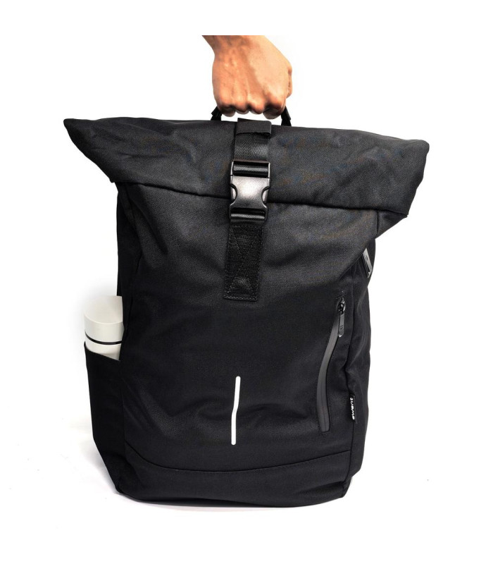 Mochila unisex ewent trendy roll para portatil 17.3 pulgadas negra
