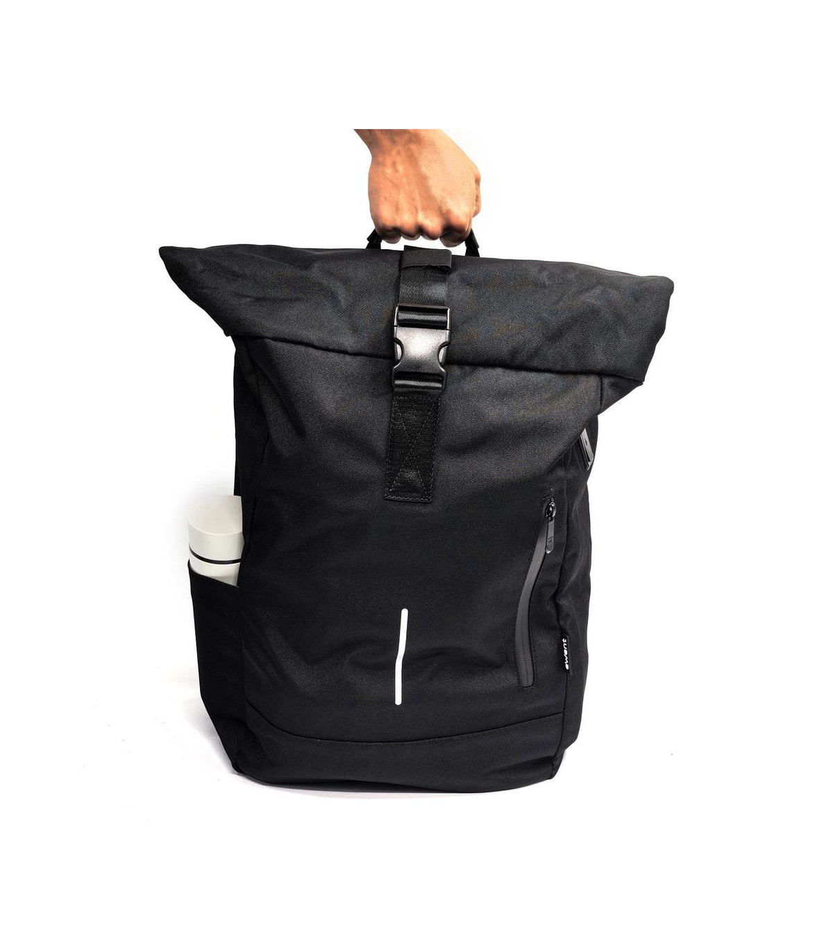 Mochila unisex ewent trendy roll para portatil 17.3 pulgadas negra