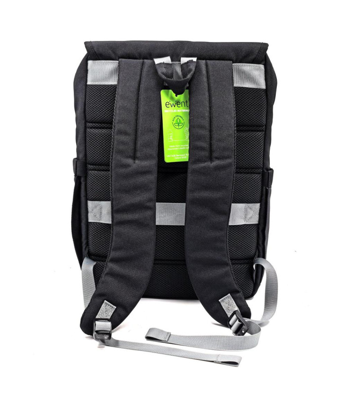 Mochila unisex ewent vintage para portatil 16.1 pulgadas negra