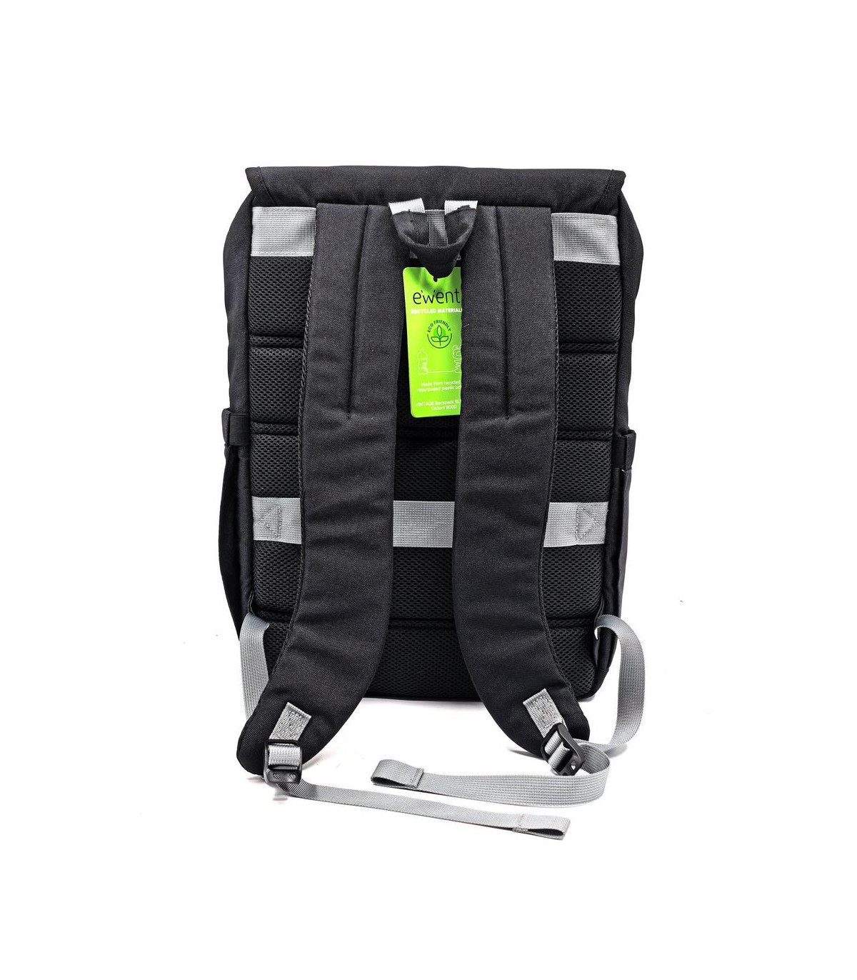 Mochila unisex ewent vintage para portatil 16.1 pulgadas negra