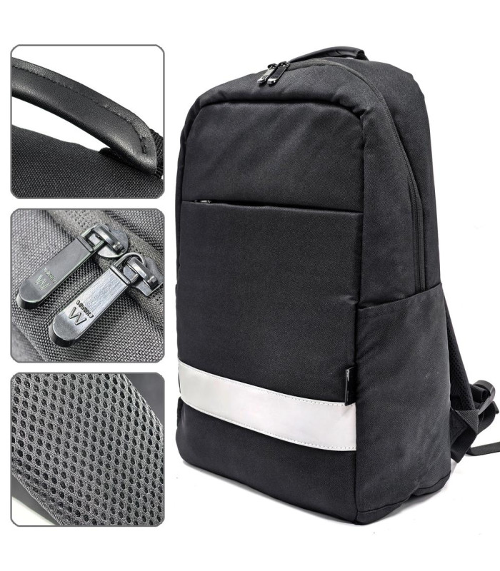 Mochila unisex ewent urban business para portatil 16.1 pulgadas negra