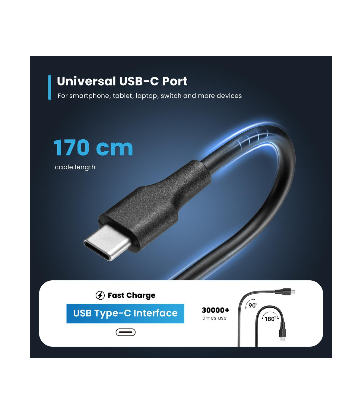 Cargador ewent ew3982 para portatil 90w usb tipo c