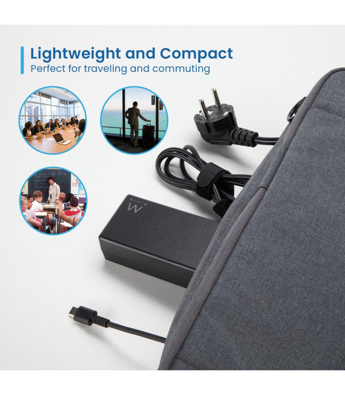 Cargador ewent ew3982 para portatil 90w usb tipo c