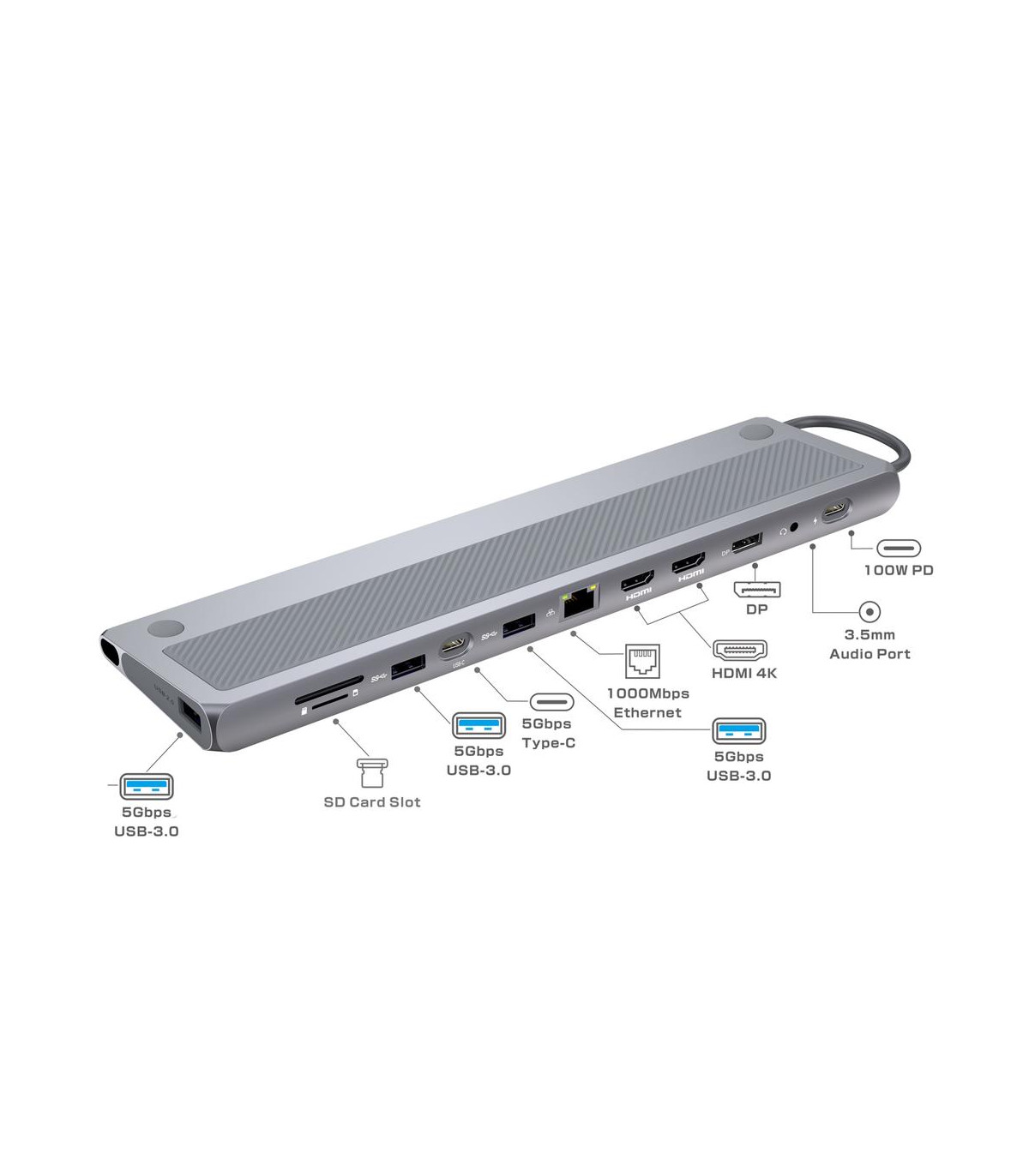 Docking station ewent ew1150 usb tipo c 12 en 1