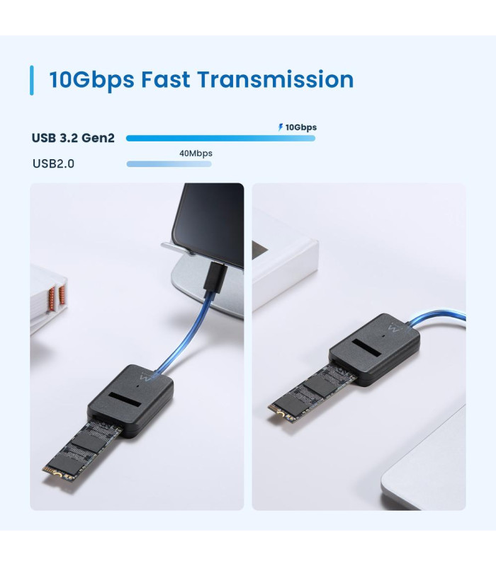 Docking station ewent para ssd m.2 usb tipo c