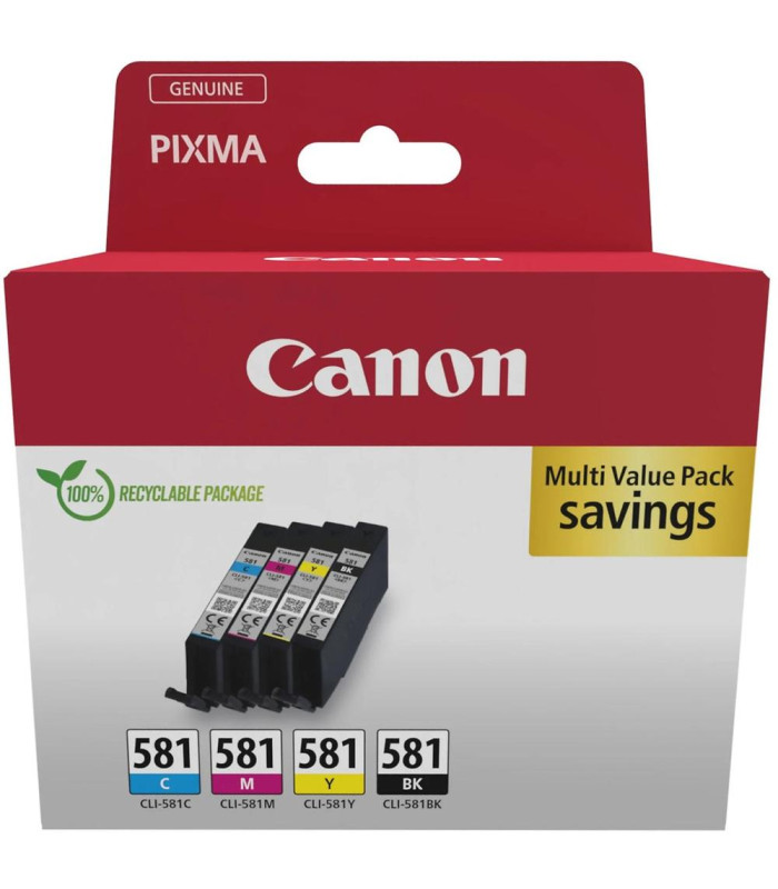 Multipack tinta canon cli - 581 bk - c - m - y
