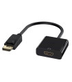 Cable displayport a hdmi ewent 0.15m - macho - hembra - negro