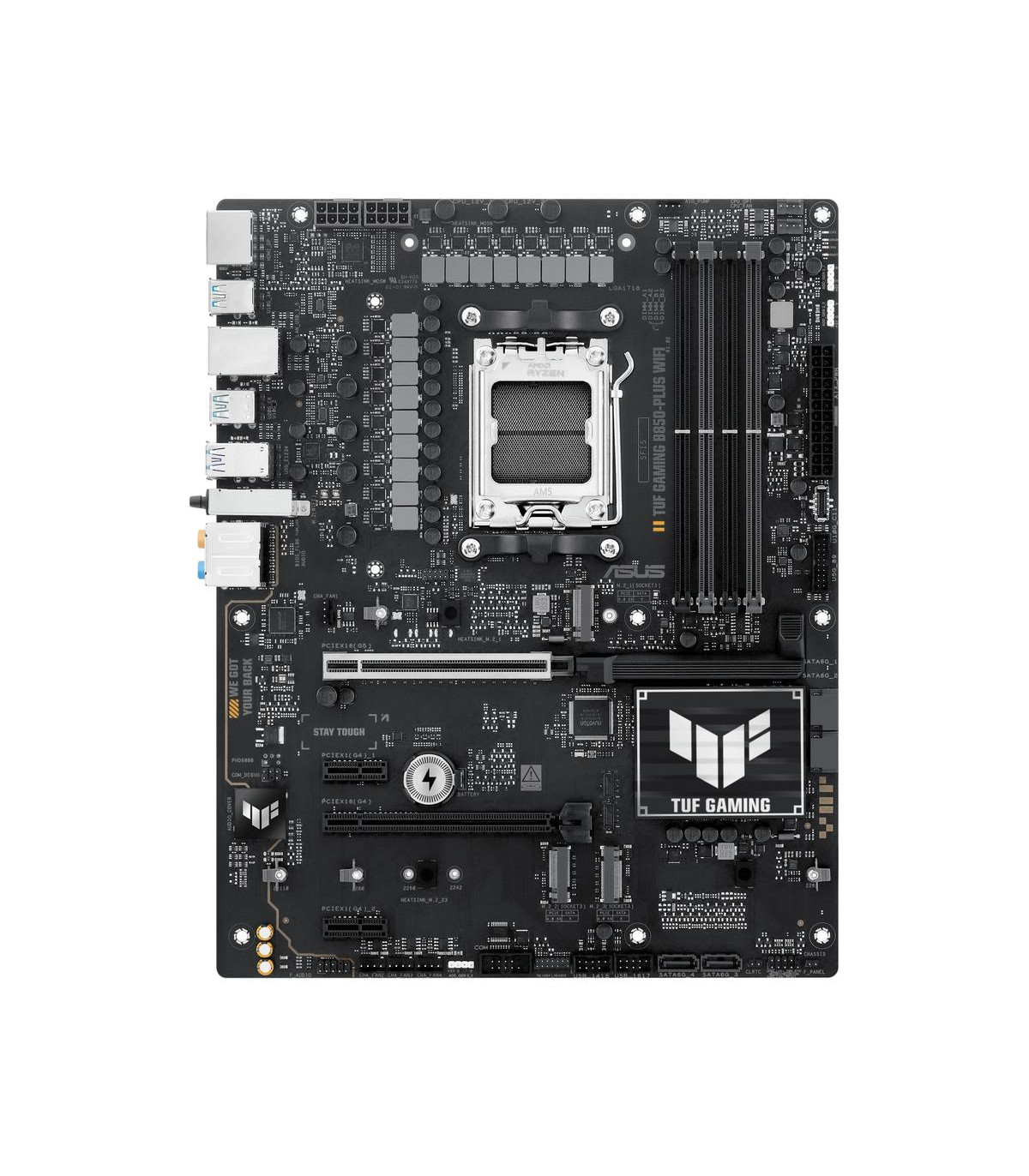 Placa base asus amd tuf gaming b850 - plus wifi atx -  4x ddr5 -  4x sata3