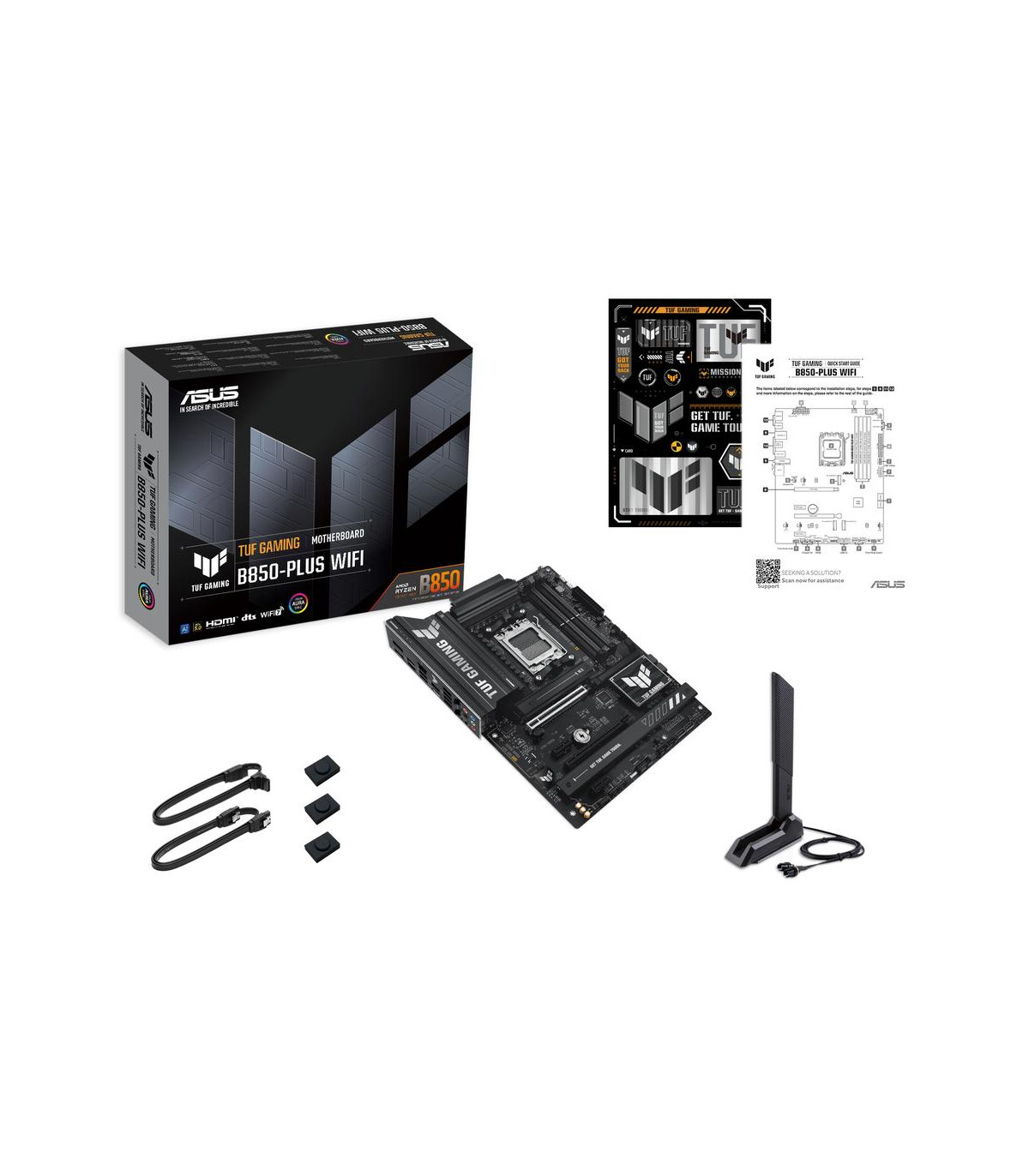 Placa base asus amd tuf gaming b850 - plus wifi atx -  4x ddr5 -  4x sata3