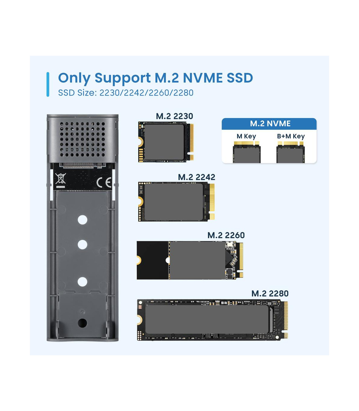 Carcasa ewent ew7060 para ssd m.2 - usb tipo c