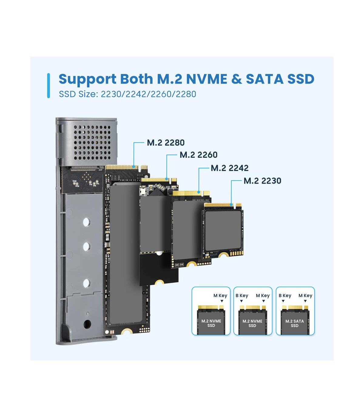 Carcasa ewent ew7061 para ssd m.2 - usb tipo c