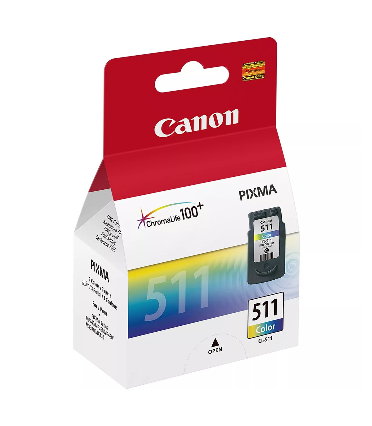 Cartucho tinta canon cl 511 tricolor 9ml mp240 -  250 -  260 -  270 mp 480 -  490 mx 320 -  330