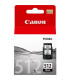 Cartucho tinta canon pg 512 negro 15ml mp240 -  mp490 -  mx320 -  330