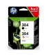 Pack 2 cartucho tinta hp 304 negro y color 3720 -  3721 -  3722 -  3750 -  5030