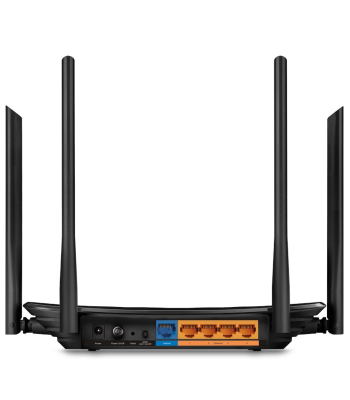 Router wifi archer c6 ac1200 dual band 300mb en 2 -4ghz y 867mb 5ghz 5p giga 4 antenas fijas tp link