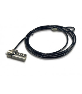 Cable de seguridad coneptronic para portatiles 1.8m combinacion