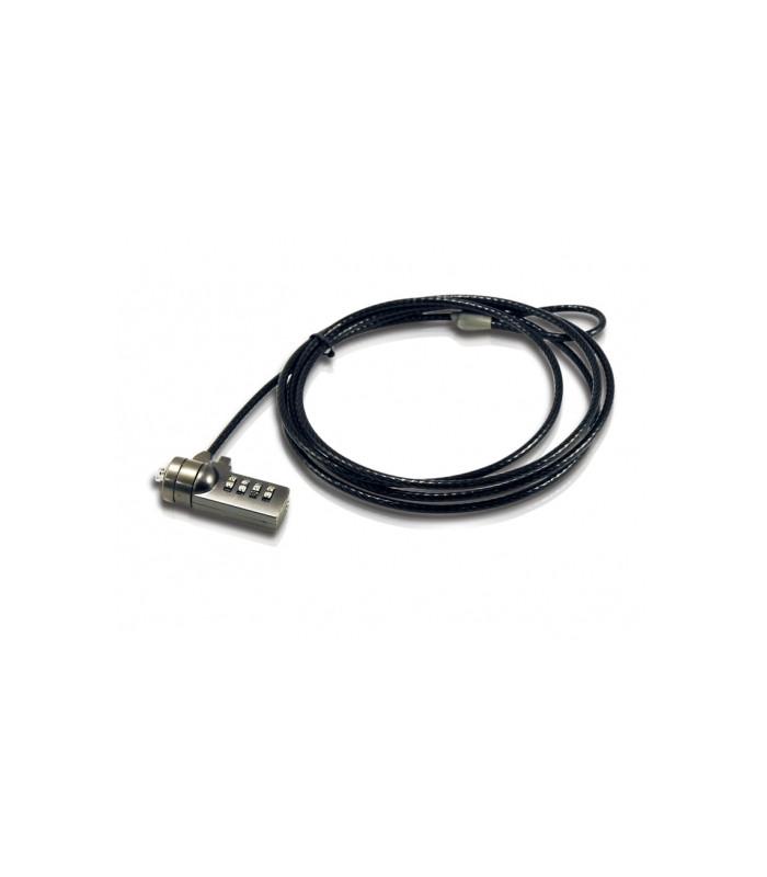 Cable de seguridad coneptronic para portatiles 1.8m combinacion
