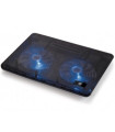Soporte - base de refrigeracion conceptronic para portatiles hasta 15.6 pulgadas 2 ventiladores 125mm