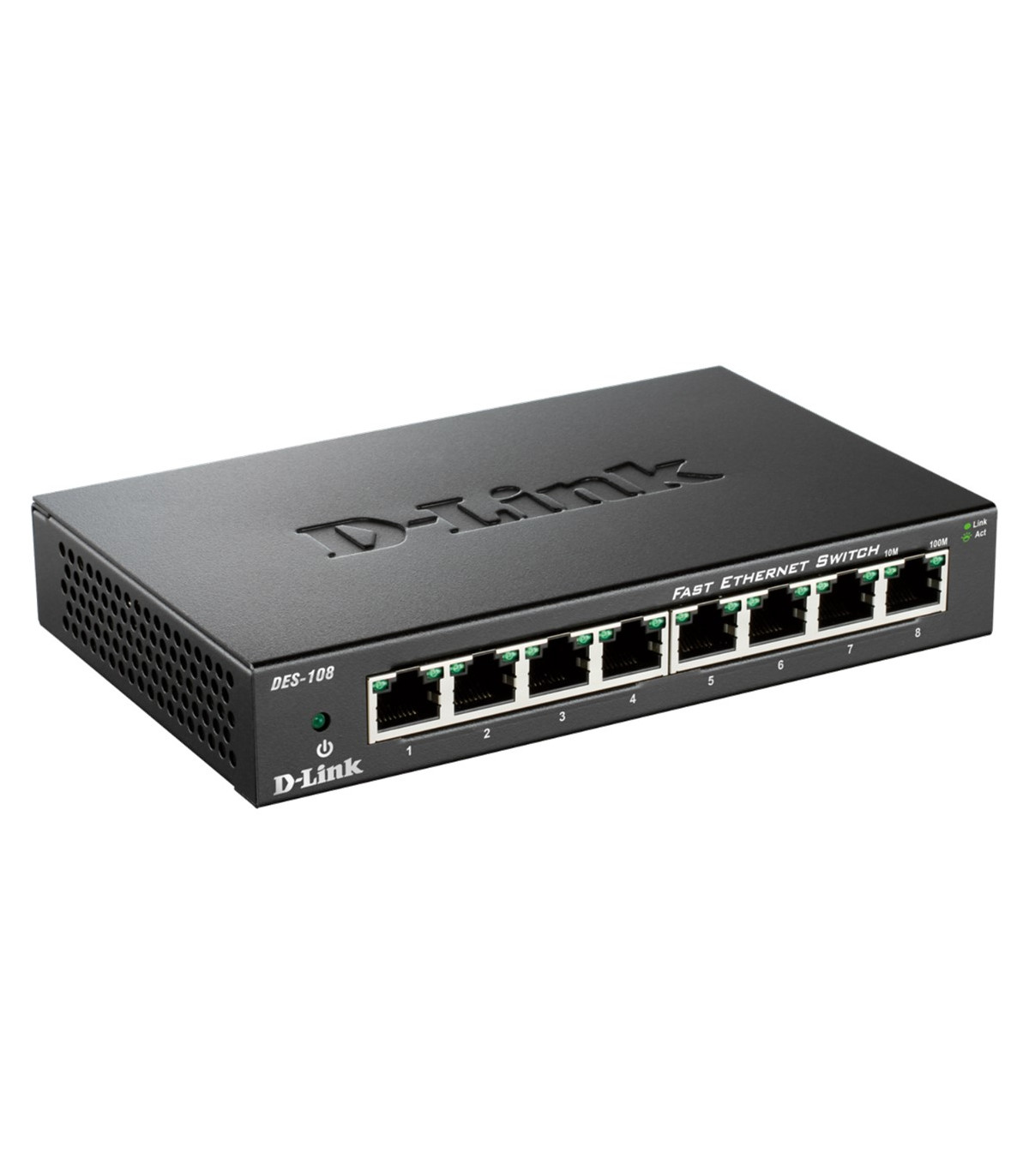 Switch 8 puertos 10 - 100 fast ethernet d - link