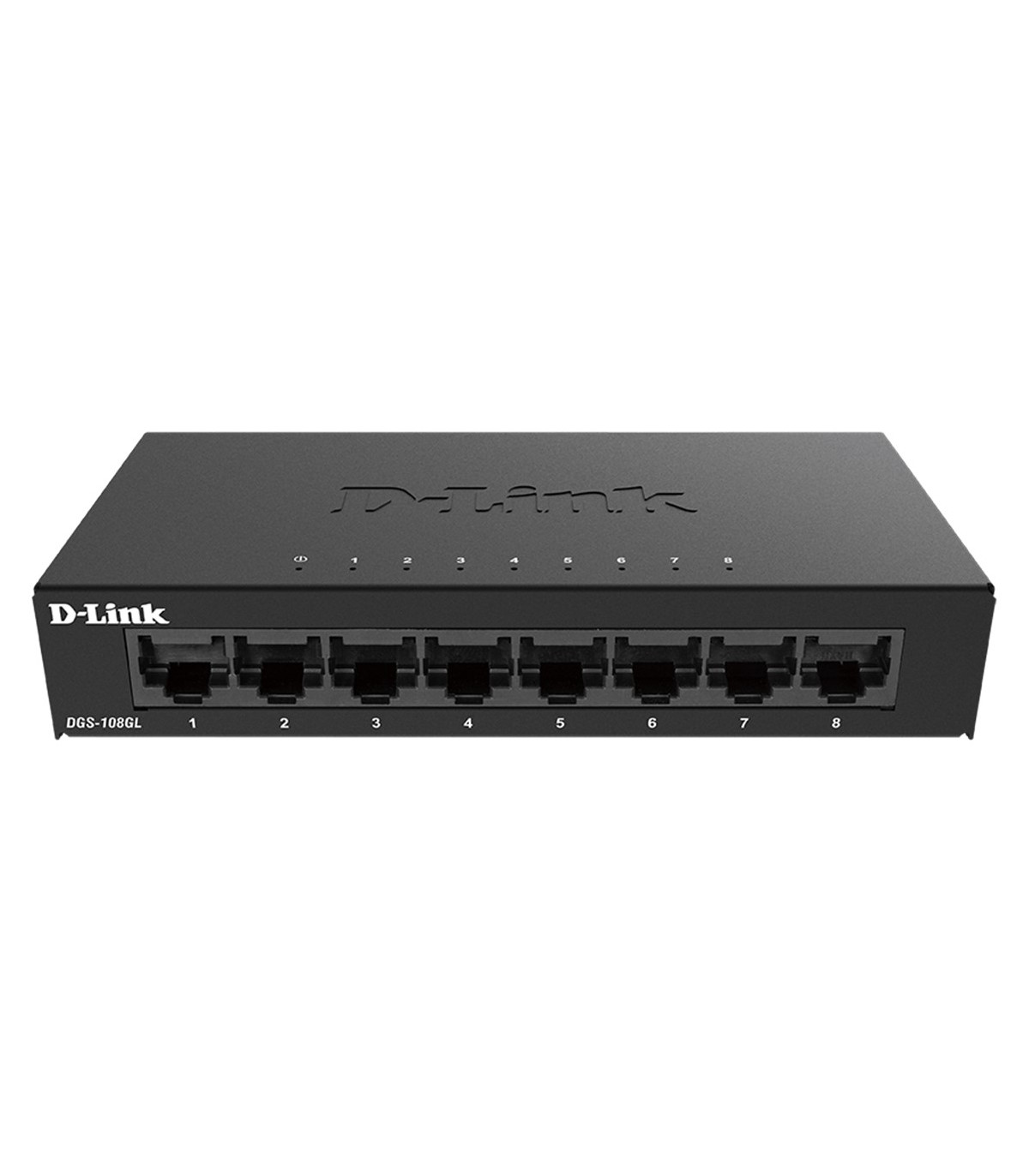 Switch d - link 8 puertos gigabyte plug & play metal