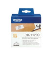 Etiquetas papel precortada brother dk11209 29 x 62 mm 400e ql - 500a ql - 500bw ql - 560 ql - 570 ql - 580n ql - 1050