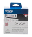 Etiquetas cinta continua brother dk22251 negro - rojo 62mm 15.24m