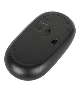 Raton targus compact multi - device wireless+bt inalambrico antimicrobiano negro