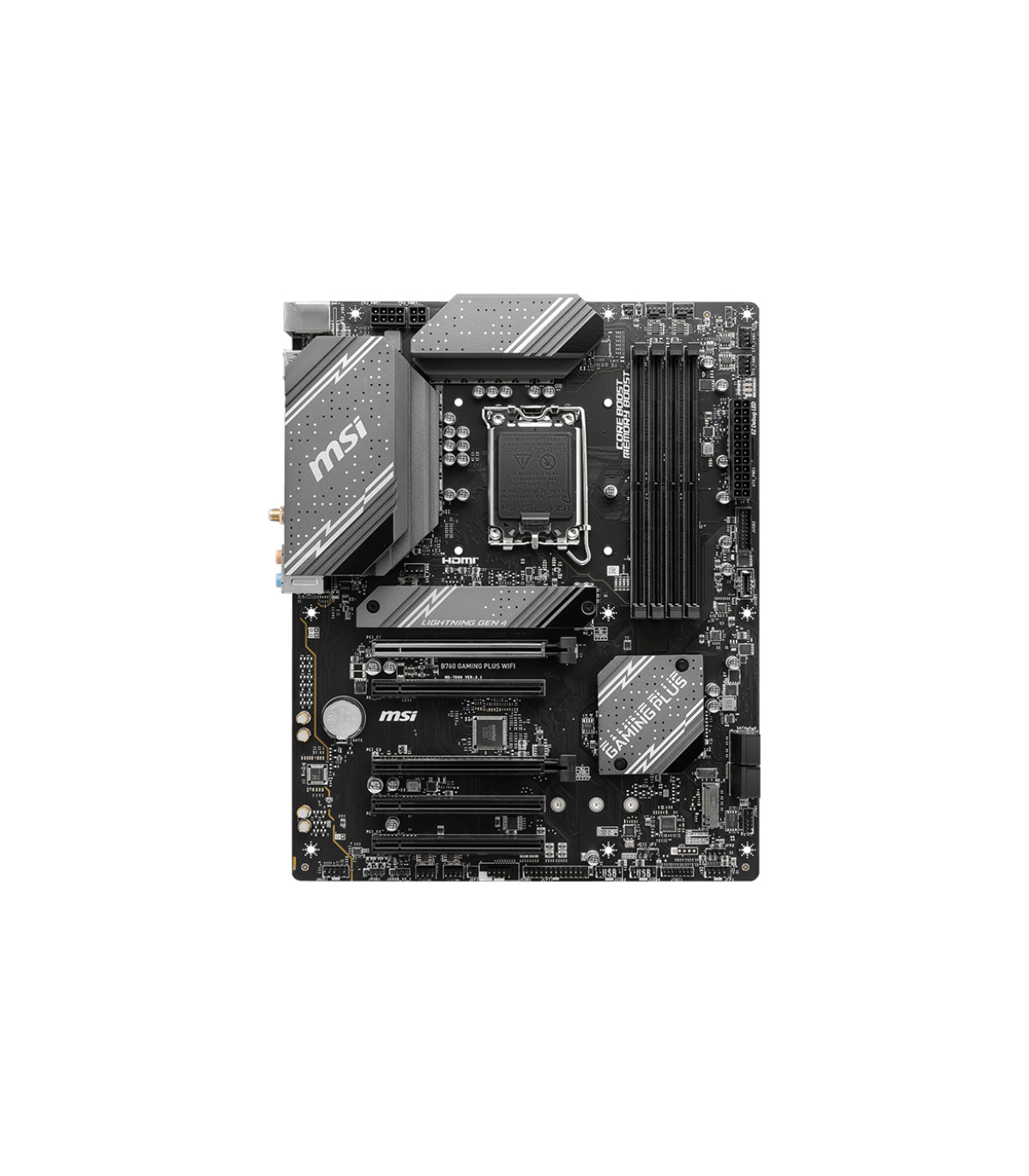 Placa base msi 1700 b760 gaming plus wifi atx -  4x ddr5 -  4x sata3 -  2x usb 3.2 -  1x usb tipo c -  4x usb 2.0 911 - 7d98 - 0