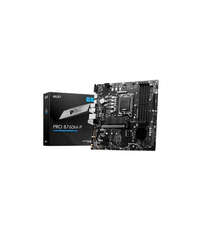Placa base msi 1700 pro b760m - p m - atx -  4x ddr5 -  4x sata3 -  2x usb 3.2 -  1x usb tipo -  4x usb 2.0 911 - 7e02 - 009